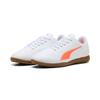 Fußballschuh PUMA "VITORIA II IT JR", Gr. 33, puma weiß, glowing rot, Synthetik, sportlich, Schuhe, für Halle und Straße