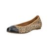 Ballerina GABOR "Gabor Ballerinas Leder", Damen, Gr. 40, braun (leopard), Leder, casual, Schuhe