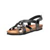Riemchensandale IGI & CO "IGI & CO Sandalen Leder", Damen, Gr. 37, schwarz (schwarz, schwarz), Leder, casual, Schuhe