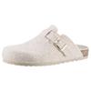 Clog ANISTON SHOES, Damen, Gr. 37, beige (beige meliert), Textil, meliert, klassisch, Schuhe, Hausschuh, Homeslipper mit verstellbarem Riemchen - NEUE KOLLEKTION