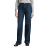 Weite Jeans TOM TAILOR, Damen, Gr. 30, Länge 30, blau (used mid stone blau denim), Denim/Jeans, Obermaterial: 93% Baumwolle, 6% Elastomultiester, 1% Elasthan. Futter: 65% Baumwolle, 35% Polyester, unifarben, casual, weit knöchellang, Jeans, im...