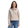 Jackenblazer TOM TAILOR, Damen, Gr. XL, soft taupe melange, Obermaterial: 54% Baumwolle, 43% Polyester, 3% Elasthan, meliert, casual, regular fit taillenbedeckt, Langarm gerader Abschluss, Blazer, mit Kragen