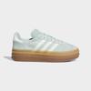 Sneaker ADIDAS ORIGINALS "GAZELLE BOLD E", Gr. 39, ash grün, sanftes weiß, gum 2, Leder, Synthetik, sportlich, Schuhe