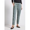 Cordhose STREET ONE, Damen, Gr. 38, Länge 28, blau (washed blau), Web, 98% Baumwolle, 2% Elasthan, unifarben, casual, loose fit knöchelfrei, Hosen, Middle Waist