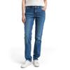 Straight-Jeans TOM TAILOR "LIVA", Damen, Gr. 30, Länge 34, blau (clean mid stone blau denim), Denim/Jeans, Obermaterial: 99% Baumwolle, 1% Elasthan. Futter: 100% Baumwolle, unifarben, casual, straight fit knöchellang, Jeans, im Five-Pocket Style
