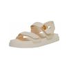 Riemchensandale STEVE MADDEN "STEVE MADDEN Sandalen Leder", Damen, Gr. 37, beige (creme), Leder, casual, Schuhe