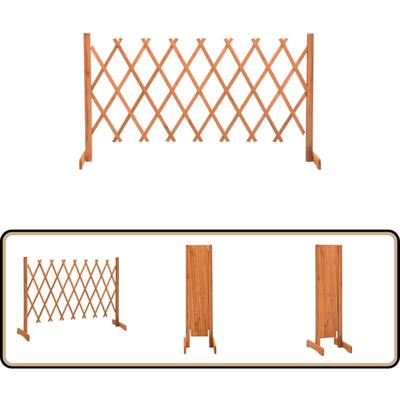 Garten-Rankzaun Orange 150x80 cm Massivholz Tanne - Holz Zaun - Gartenzaun - Rankzaun - Tannenholz Image
