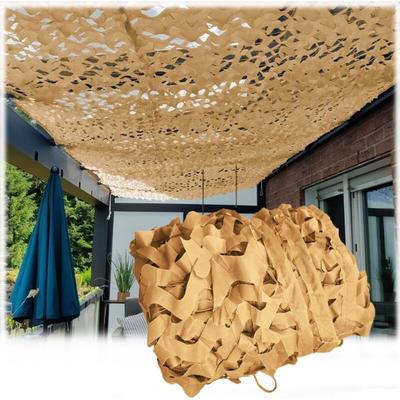 Beiges Tarnnetz, 3x4m Schattentuch für den Außenbereich, Terrassenmarkise, Tarnnetz für Pergola, Image