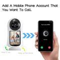 Baby monitor Wi-Fi Video da 2,8 pollici con telecamera di sorveglianza IP da 8 MP, spina UE