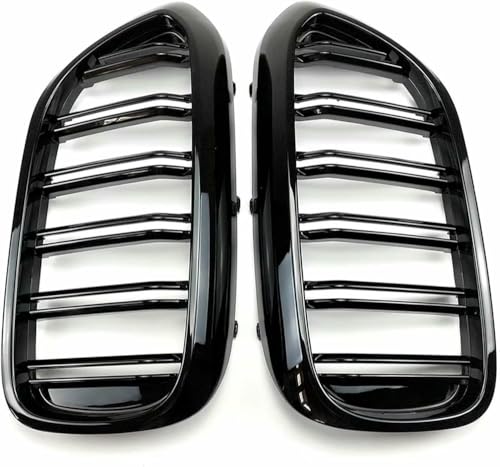 ZVFZGFGR - Car Front Grill Gloss Black Front Kidney Double Slat Grill Grill Car Accessories Car Radiator Grille For BMW 5 Series M5 G30 G31 520i 530i 540i 2017 2018 2019 2020