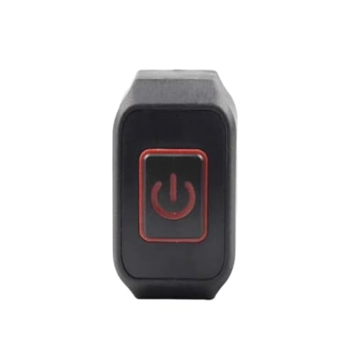 Motorcycle headlight switch Motorcycle Modified Switch Button With Light Headlight Horn Control ON OFF Buttton Handlebar Mount Accessories Handlebar Ignition Switch Starter(Red)