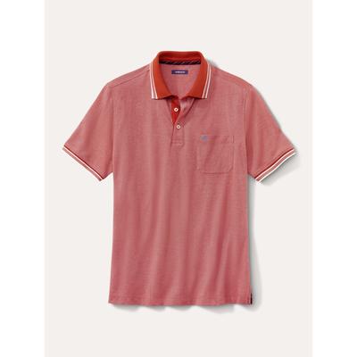Walbusch Herren Bügelfrei-Polo Bicolor Orange Image