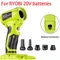 Accessoires pour outils électriques pour batterie Ryobi 18V, Turbo souffleur sans balais, pistolet à Air violent, ventilateur portatif, outil de nettoyage du clavier d