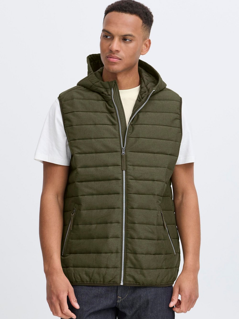 BLEND Steppweste Herren oliv, S Image