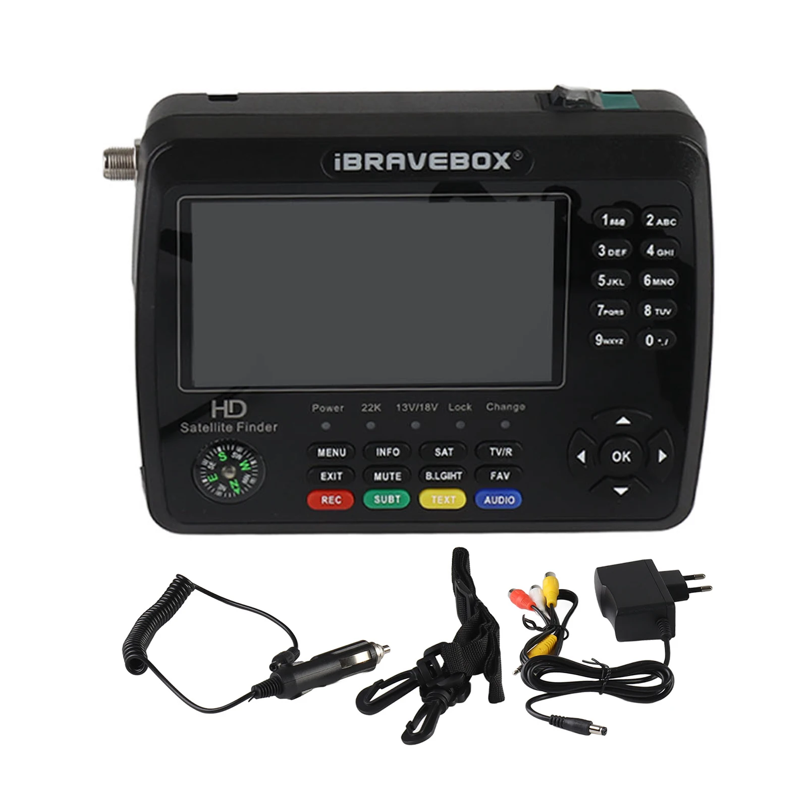 LCD da 4,3 pollici 4000mAh Batteria Digital Palmare Satellite Finder Satellite Finder Satellite Meter Satellite Finder Ad alta definizione