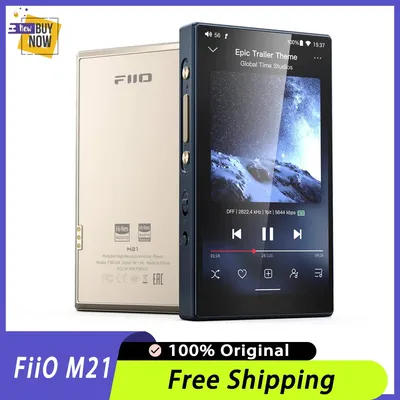 NEW Fiio M21 MP3 Portable Player HIFI High Sound Quality Hi-Res Music Player Customize Long Battery Life support Bluetooth WiFi