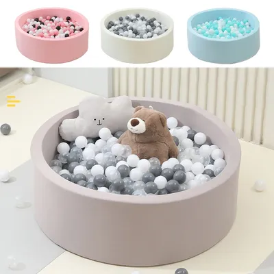Sponge Ball Pit Playground Baby Dry Ocean Ball Pool with Indoor Playpen Ocean Ball Portable Soft Children Birthday Gifts for Kid