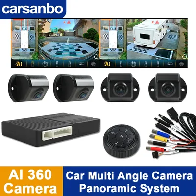 Bus LKW vorne hinten 4 Kamera 360 Panorama 3D Bird Eye View Kamera Parküberwachungssystem 1080P Surround View Sony 307 Cam