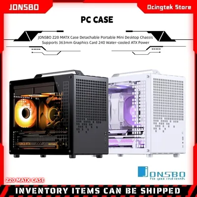 JONSBO Z20 MATX Case Detachable Portable Mini Desktop Chassis Supports 363mm Graphics Card 240 Water-cooled ATX Power