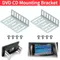 Supporto per autoradio e vite 4 viti 2 Din Kit di montaggio per CD DVD per autoradio 2 staffe Lettore DVD/CD per auto Strumenti di installazione rapida