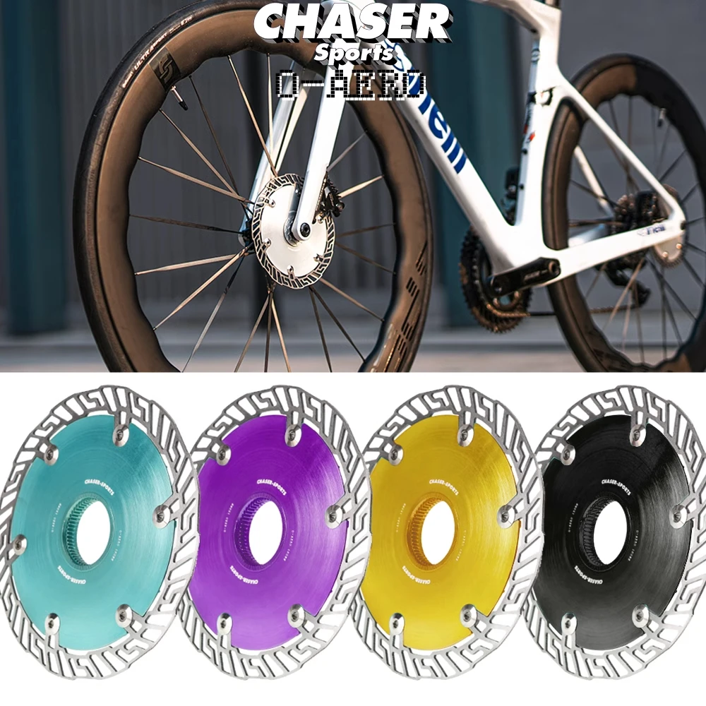 Chaser Fahrrad Medium Lock Discs Ultraleichte Aerodynamische Windjacke Rennrad Scheibenbremsscheibe 160/140MMTT 0-AERO Image
