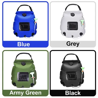 20L Solar-Duschtasche für den Außenbereich, tragbar, Solar-Heizung, Duschtasche für Camping, Wandern, Reisen, Strand, Solar-Heizung, Duschtasche
