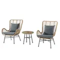 Ensembles de chaises de jardin en rotin pour meubles d'extérieur, ensembles de tables de loisirs en plein air en osier et rotin
