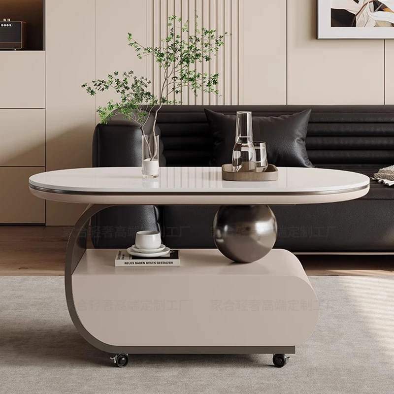 Designer-Couchtisch für Wohnzimmer, Schubladen, minimalistisch, einzigartig, ästhetisch, luxuriös, Couchtisch, Aufbewahrung, klare Meubles, Wohnmöbel