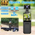 Mini telecamera WiFi 4K HD Videoregistratore digitale portatile Piccolo BodyCam Visione notturna Sport Bike Videocamera DV Cam in miniatura indossabile
