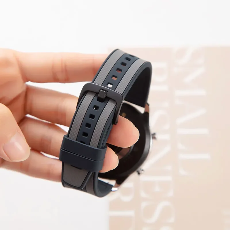 Silikon 20mm 22mm Uhrenarmband für Garmin Venu 3 2/SQ 2 Plus Band Forerunner 265 255 165 168 245 Musik Vivoactive 4 5 3 Armband Image