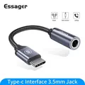Essager USB tipo C 3.5 Jack adattatore per auricolari USB C a 3.5mm cuffie cavo adattatore Audio AUX per Huawei P30 Xiaomi Mi 10 9 Es