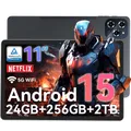 TABWEE W90 Tablet 11'' Android 15, 24(8+16)GB RAM 256GB ROM, Dual 4G LTE+ 5G WiFi, Octa Core T615, Batteria 8000mAh, Gemini AI