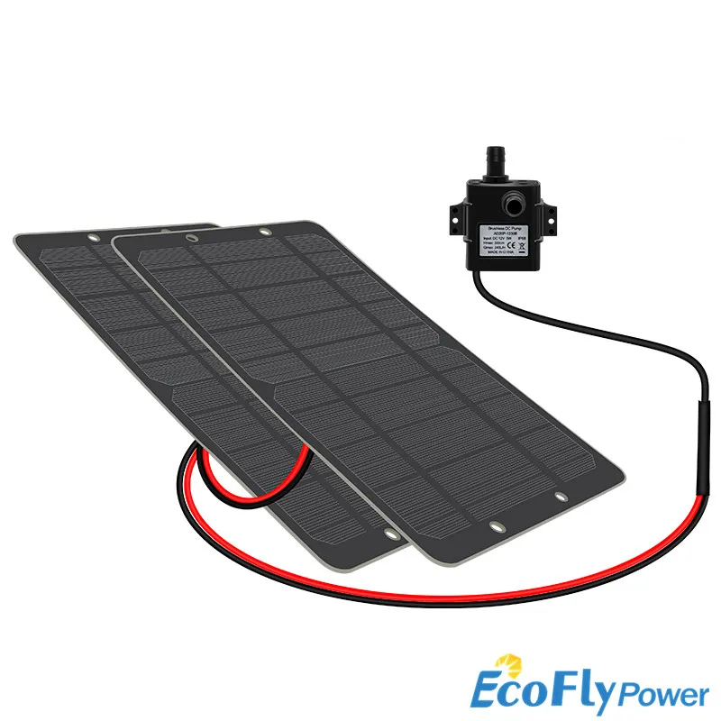 6 W 10 W Solar-Wasserpumpe, bürstenloser Motor, Solarpanel-Pumpe, 12 V, für Teich/Pool, Garten/Solar-Poum-Set/Solar-Teichpumpe