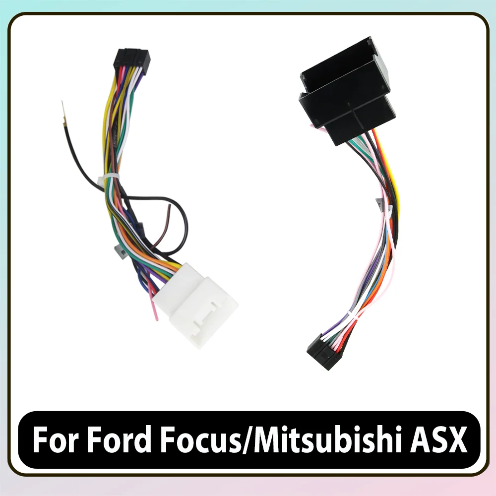 Für Ford Focus mk2 Mondeo mk3 S-max/Mitsubishi ASX 1 2010-2016 Auto Radio multimedia-Player Kabel Adapter Stecker Draht Stecker Kit Image