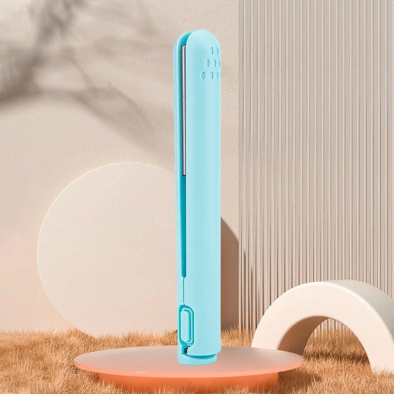 Mini Dual-purpose Curling Iron USB Hair Straightener and Curler Two in One Portable Styling Tool Gentle Heat for Hair Care Travel Use