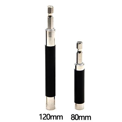 3pcs 80-120-140mm Telescopic Connecting Adapter Hexagonal Screw Handle Joint Sleeve Extension Connected Shank Rod