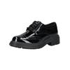 Schnürschuh CLARKS "Clarks Halbschuhe Leder", Damen, Gr. 39,5, schwarz (schwarz lack), Leder, casual, Schuhe