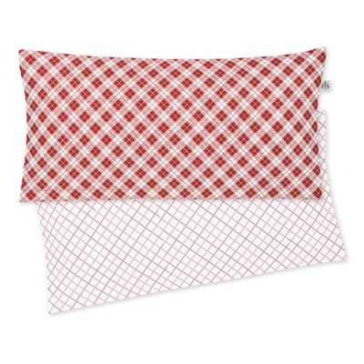 Kissenbezug IRISETTE "Bea", rot, B:80cm L:40cm, Mako-Satin, Obermaterial: 100% Baumwolle, Kissenbezüge, zeitlose Instagram-Blogger-Kollektion Image