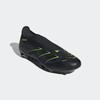 Fußballschuh ADIDAS PERFORMANCE "PREDATOR LEAGUE LACELESS FIRM/MULTI-GROUND", Gr. 44,5, schwarz (core schwarz, carbon, lucid lemon), Synthetik, Textil, sportlich, Schuhe, geeignet für Rasen- und Kunstrasenplätze