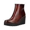 Keilstiefelette GABOR "Gabor Stiefelette Nappaleder", Damen, Gr. 38, braun (mittelbraun), Nappaleder, casual, Schuhe