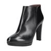 High-Heel-Stiefelette NERO GIARDINI "Nero Giardini Stiefelette Leder", Damen, Gr. 40, schwarz, Leder, elegant, Schuhe
