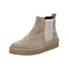 Plateaustiefelette GABOR "Gabor Stiefelette Veloursleder/Textil", Damen, Gr. 37, beige (dunkelbeige), Veloursleder, Textil, casual, Schuhe
