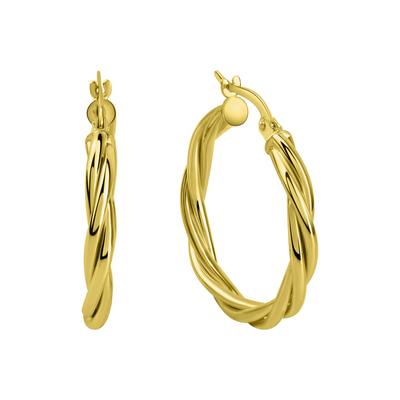 Paar Creolen "585/- Gelbgold gedreht", gelb, FASCINATION BY ELLEN K., Ohrringe, Damen, ONE-SIZE, Gold Image