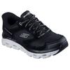 Slip-On Sneaker SKECHERS "GLIDE-STEP SOLE-PARADISE VALLEY", Damen, Gr. 36, schwarz, Veloursleder, Lederimitat, Mesh, sportlich, Schuhe, Freizeitschuh, Schnürschuh mit elastischen Schnürsenkeln
