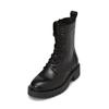 Stiefelette MARC O'POLO "mit Innenzipper", Damen, Gr. 37, schwarz, Obermaterial: 100% Leder (Rind), unifarben, Schuhe