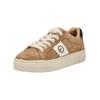 Sneaker TAMARIS "Tamaris Sneaker Leder/Textil", Damen, Gr. 42, braun (camel), Leder, Textil, casual, Schuhe