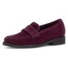 Loafer GABOR, Damen, Gr. 40, lila (beere), Veloursleder, unifarben, modisch, Schuhe, Blockabsatz, Sipper, Businessschuh mit Glitzer am Sohlenrand