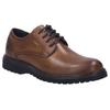Schnürschuh JOSEF SEIBEL "Erroll 50", Herren, Gr. 43, braun (cognac), Leder, used, casual, Schuhe, Freizeitschuh, Komfortschuh mit TEX-Membrane