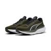 Laufschuh PUMA "SCEND PRO 2", Gr. 47, grün (schwarz olive, puma schwarz), Textil, sportlich, Schuhe