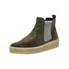 Plateaustiefelette GABOR "Gabor Stiefelette Veloursleder/Textil", Damen, Gr. 40, grün (dunkelgrün), Veloursleder, Textil, casual, Schuhe